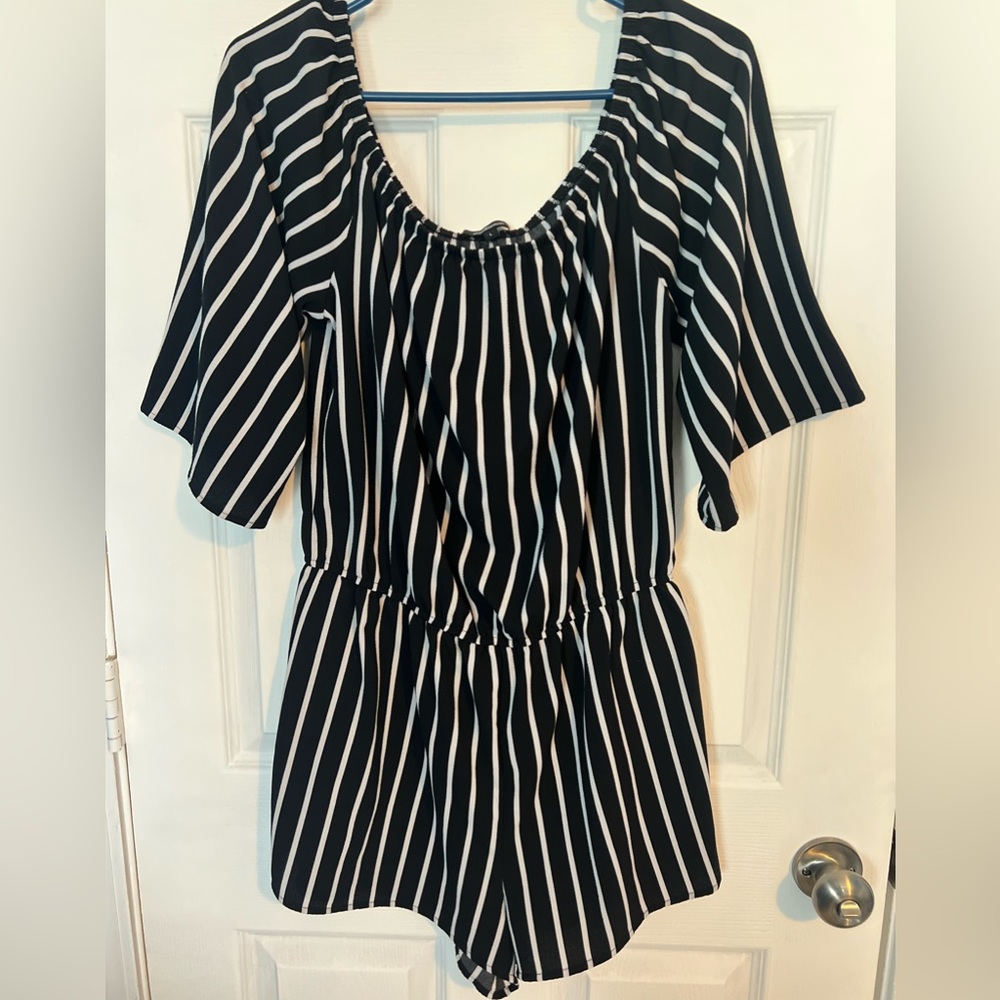 Black and White Romper